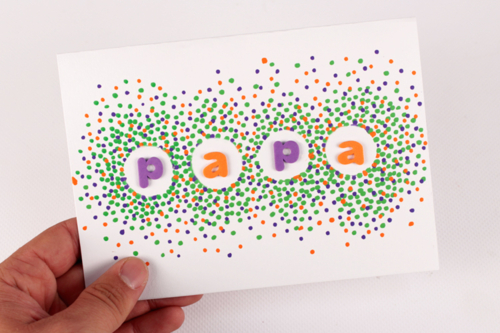 Carte confettis